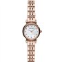 Emporio Armani Montre pour femme, mouvement à deux aiguilles, boîtier en acier inoxydable or rose de 22 mm avec bracelet en acie
