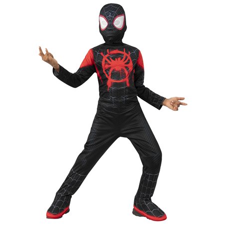 Rubies Costume classique Miles Morales pour garçons et filles, avec couvre-bottes et masque, licence officielle Marvel pour anni