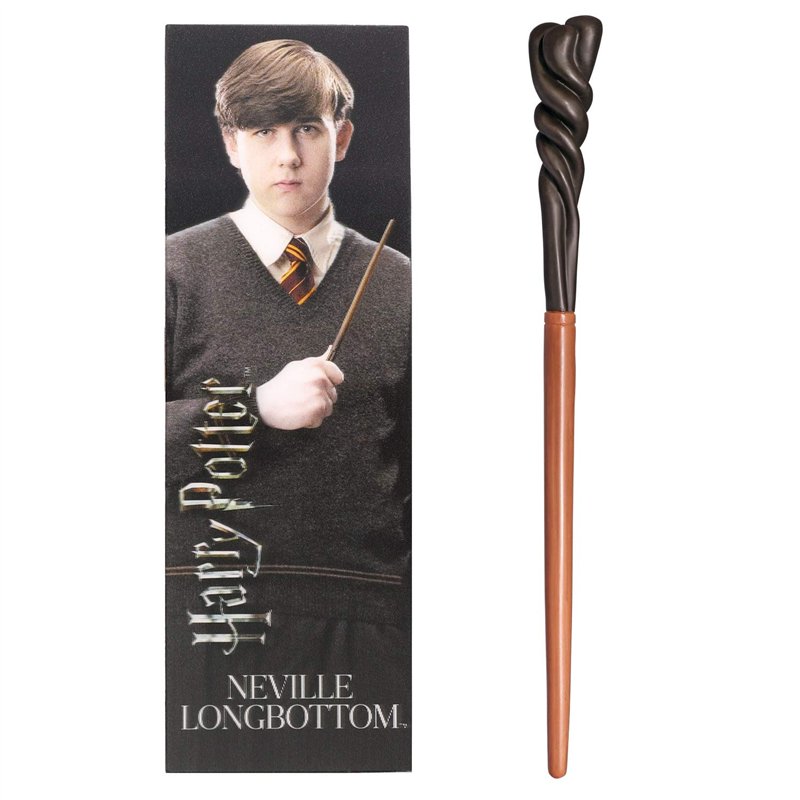 The Noble Collection Neville Longbottom Baguette en PVC avec marqueur prismatique