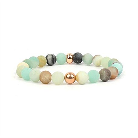 SHOP-STORY - Bracelet de Méditation avec Perles Amazonite
