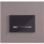Geberit Sigma50 115.788.SD.2 Plaque de déclenchement pour chasse d'eau 2 débits Métal chromé Verre fumé miroir