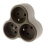 Triplite triangulaire 3x16A - Taupe - Zenitech