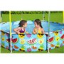 Bestway 56432 Piscine Steel Pro™ avec parasol Splash-in-shade ronde 244 x 51 cm