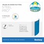 Bestway 56432 Piscine Steel Pro™ avec parasol Splash-in-shade ronde 244 x 51 cm