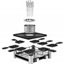 WMF Lumero Station Gourmet 3-en-1, Raclette, Appareil à fondue, Grill électrique d'intérieur, 8 personnes, Gamme complète d'acce