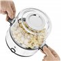 WMF Küchenminis Machine à pop-corn pour la maison, plaque chauffante revêtue, couvercle comme bol de service, ouverture pour fai