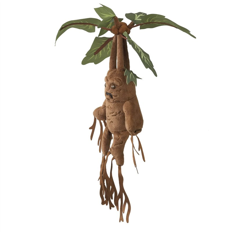 Image secondaire de The Noble Collection Mandrake Interactive Plush by Officially Licensed 14in (35cm) Harry Potter Toy Dolls Mandrake Plush & Plant