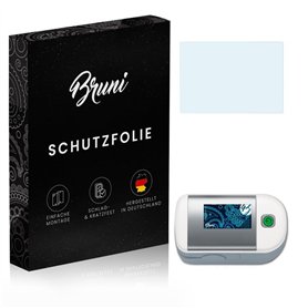 Bruni Protecteur d'écran compatible avec Medisana PM 100 Film Protecteur, cristal clair Écran protecteur (2X)