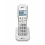 Geemarc Amplidect 595 Combi - Téléphone Filaire Amplifié et Son Combiné Additionnel avec Répondeur, Gros Boutons et Fonction SOS