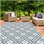 IDMarket - Tapis extérieur Bahamas Gris 180 x 280 CM