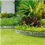 IDMarket - Bordurette de Jardin x5 Acier ajouré Flexible L. 5 x H. 0.18 M