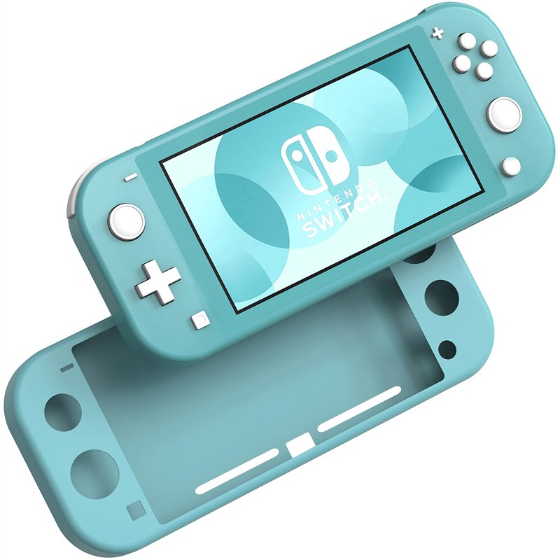 Coque Silicone Bleu Compatible avec Nintendo Switch Lite - Etui Housse Protection Anti Rayure Anti Choc Anti Dérapant Phonillico