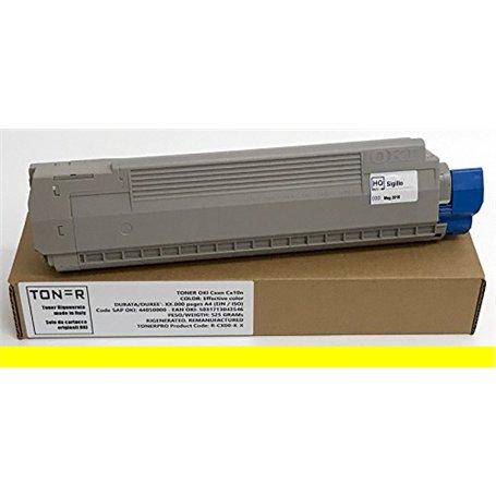 Toner OKI MC860 mc 860 n dn cdn cdtn – Jaune – 10 000 pages – Cod OKI 44059209 – EAN 5031713043591 – Régénéré Made In Italie