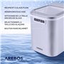 Arebos Machine à glaçons | Ice Cube Maker | 12 kg / 24 h | 10-15 minutes de production | 2 tailles de glaçons | Réservoir d'eau 
