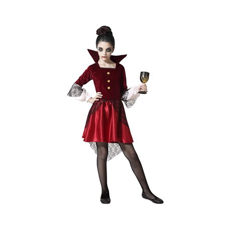Atosa déguisement enfant fille vampire rouge 7 a 9 años