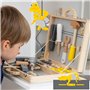 Small Foot 11808 Boîte à Outils Miniwob en Bois, avec de Nombreux Outils et Un Jeu de vis, pour Les Enfants à partir de 3 Ans