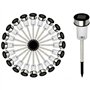 IDMarket - Lot de 20 bornes solaires à LED Lampes de Jardin à Planter