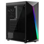 Boitier Moyen Tour ATX AeroCool Shard Tempered Glass RGB avec Panneau vitré, Noir