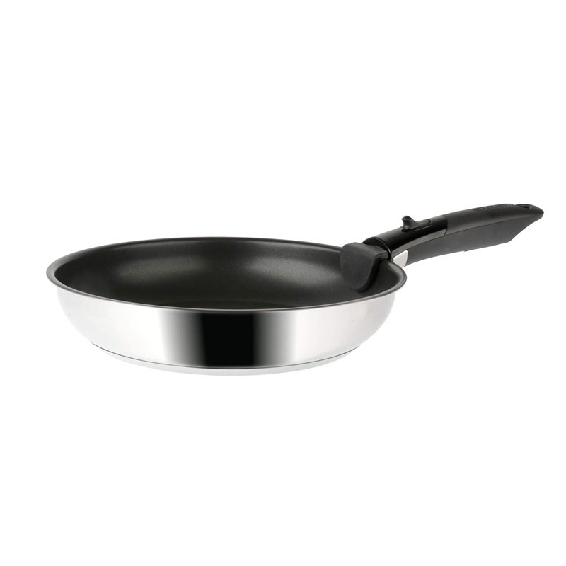 Image secondaire de SITRAM - 713510 - Lot 3 poêles sitramovible Arpège en inox - revêtement anti-adhérent Ø20+24+28cm - Tous feux DONT induction, No