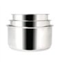 Sitram 713511 SITRAM-713511-Lot 3 casseroles 16+18+20cm Sitramovible Arpège en INOX, poignée Amovible-Tous Feux Dont Induction,