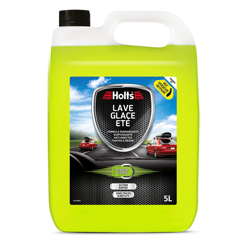Holts Lave-Glace Été avec Bec – Formule Dégraissante, Anti-Traces – Nettoie Insectes, Fientes et Salissures – Prêt à l’Emploi, B