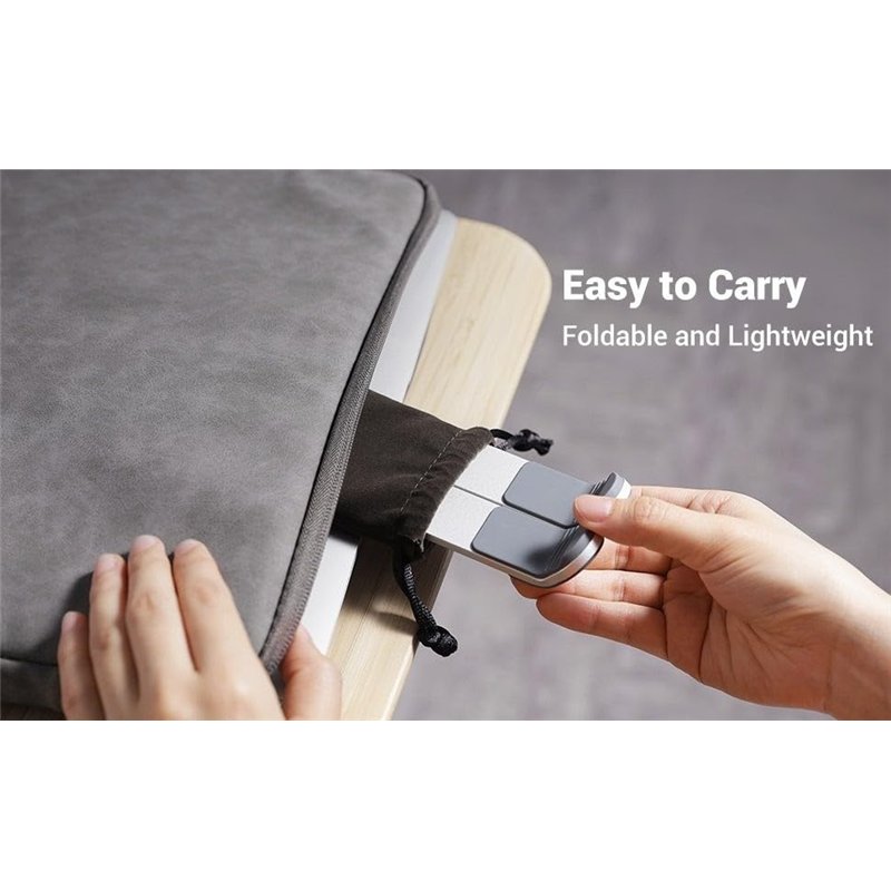 Image secondaire de UGREEN Support Ordinateur Portable Aluminium Ventilé 8 à 17,3 Pouces Laptop Stand Réglable en Hauteur sur 5 Niveaux Porte Pliabl