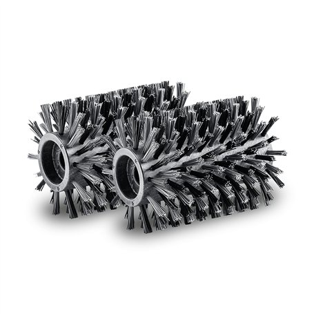 Kärcher Lot de 2 rouleaux de brosse pour PCL 4 - Nettoyage des surfaces en bois et des revêtements en WPC en extérieur (terrasse