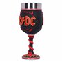 Nemesis Now AC/DC Verre à vin Haute Tension Rock and Roll avec Cornes d'éclairage Noir