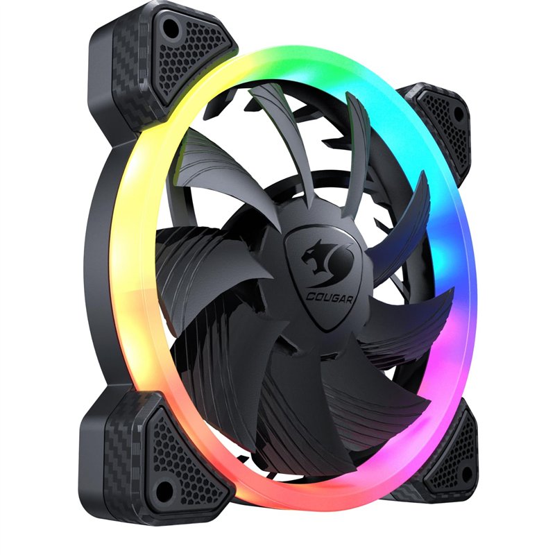 COUGAR GAMING | VENTILATEUR GAMING | VORTEX VK120 RGB - Ventilateur de refroidissement - Réduction du bruit - Effets lumineux -