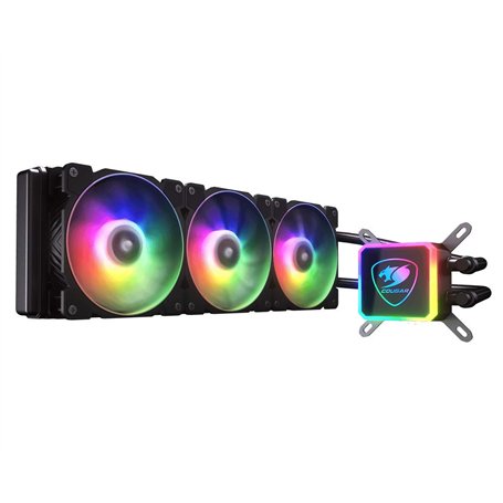 COUGAR GAMING | REFROIDISSEUR | AQUAARGB360 - Radiateur de 360 mm - RGB - 100 effets d'éclairage contrôlables via télécommande s