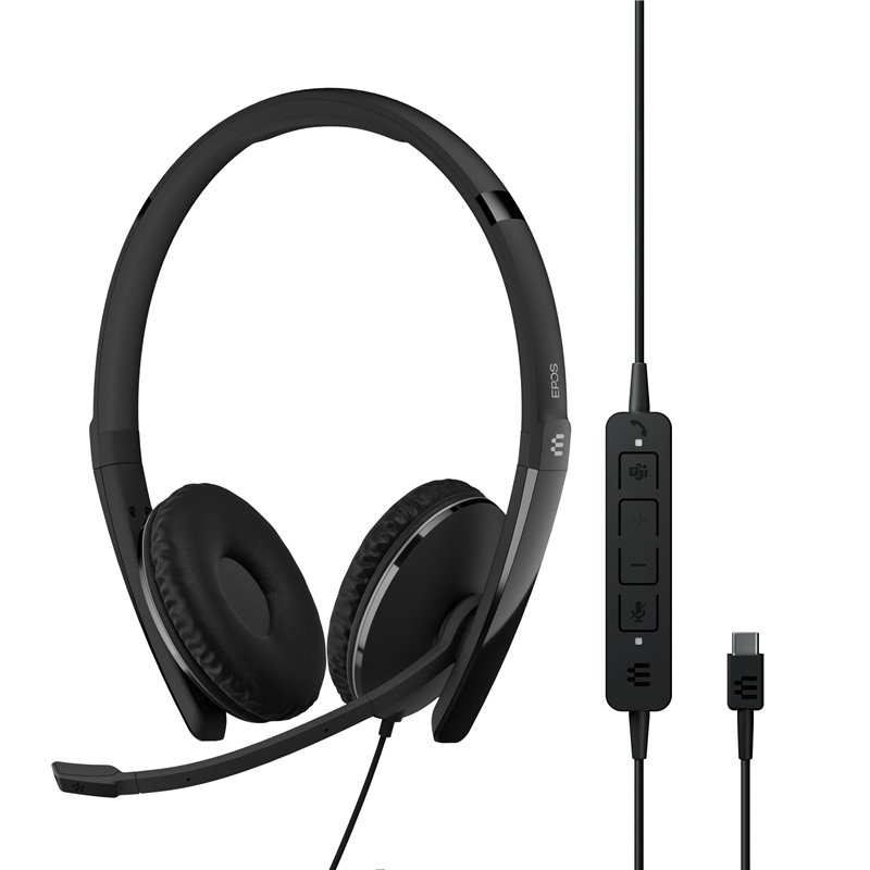 Image secondaire de EPOS I SENNHEISER Adapt 160T ANC USB-C - Adapt 100 Series - Casque - sur-Oreille - Filaire - Annulation Active du Bruit - USB-C 