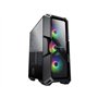 COUGAR GAMING | BOITIER PC GAMING | MX440G RGB VERRE TREMPE - 3 ventilateurs RGB inclus - Panneau avant en verre trempé - Solidi