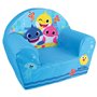 Fun House 713375 Baby Shark Fauteuil Club Origine France Garantie pour Enfant L.52 x P.33 x H.42 cm, Tissu