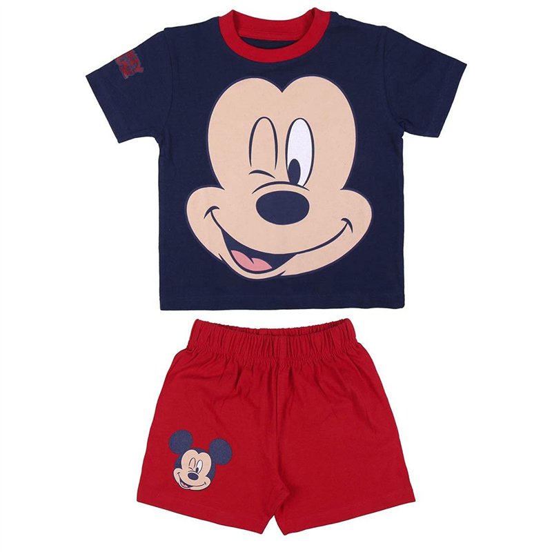 CERDÁ LIFE'S LITTLE MOMENTS Pijama Verano de Mickey Mouse de Color Azul-Licencia Oficial Disney Pyjama Bleu-Licence Officielle