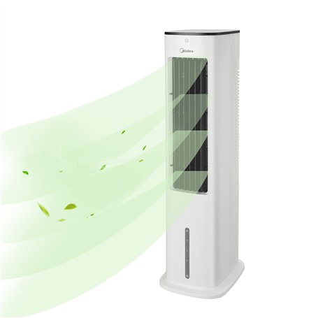 Midea Climatiseurs portables silencieux 4-en-1,Refroidisseur d'air, ventilateur, humidificateur, purificateur d'air, avec téléco