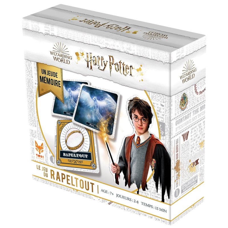 TOPI GAMES - Harry Potter - Le Rapeltout - Jeu de société - Jeu de Cartes - Famille - A partir de 7 ans - 2 à 8 joueurs - HP-RT-