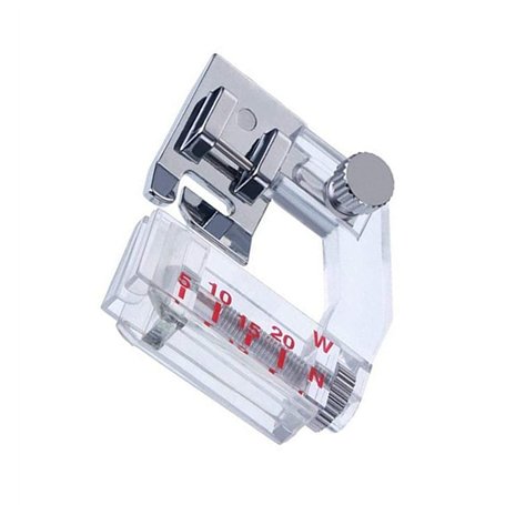 Pied-de-biche pour machine à coudre, pied de reliure en biais réglable de 5 à 20 mm, pied pour règle universelle, convient à la