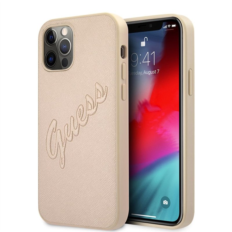 GUESS GUHCP12LRSAVSLG Coque pour iPhone 12 Pro Max 6,7