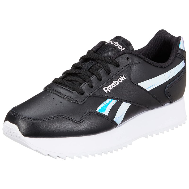 Reebok Femme REEBOK ROYAL GLIDE RIPPLE DOUB Chaussures de sport, black/ftwr white/frost berry, 38.5 EU