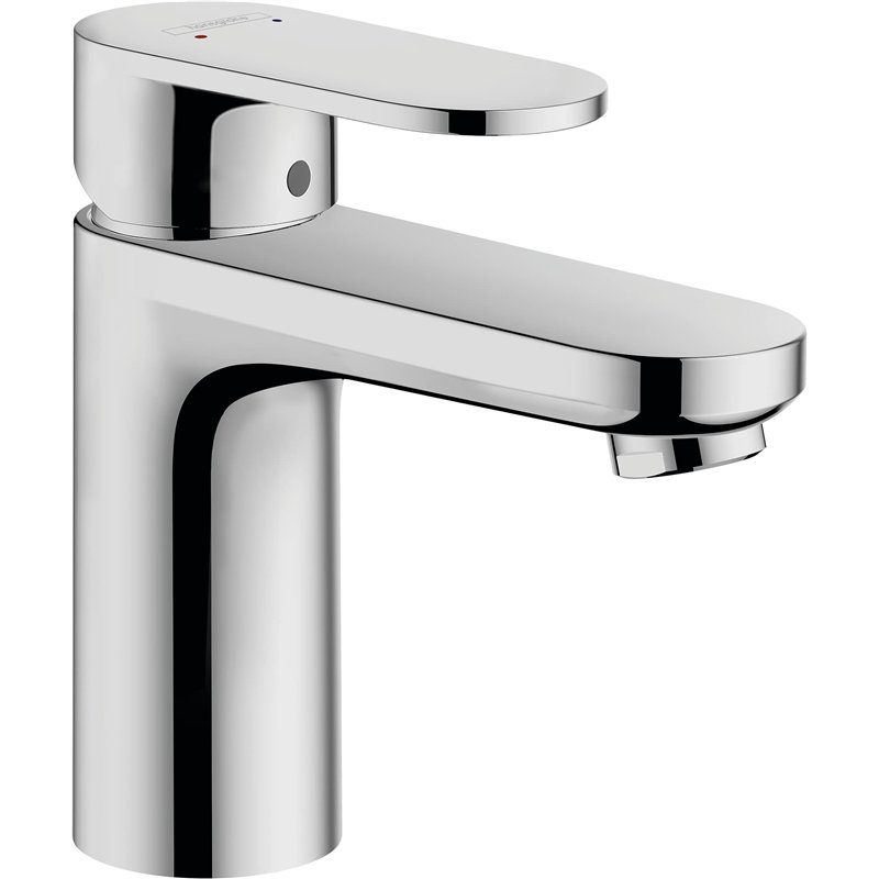hansgrohe Mitigeur de lavabo Vernis Blend, hauteur sous bec 100mm, économie d'eau (EcoSmart), robinet lavabo avec tirette et vid