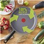 Tefal Poêle grill 26 cm, Induction, Revêtement antiadhésif Minéralia, Fonte d'aluminium, Becs verseurs, Indicateur de cuisson Th