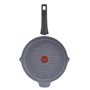 Tefal Poêle grill 26 cm, Induction, Revêtement antiadhésif Minéralia, Fonte d'aluminium, Becs verseurs, Indicateur de cuisson Th