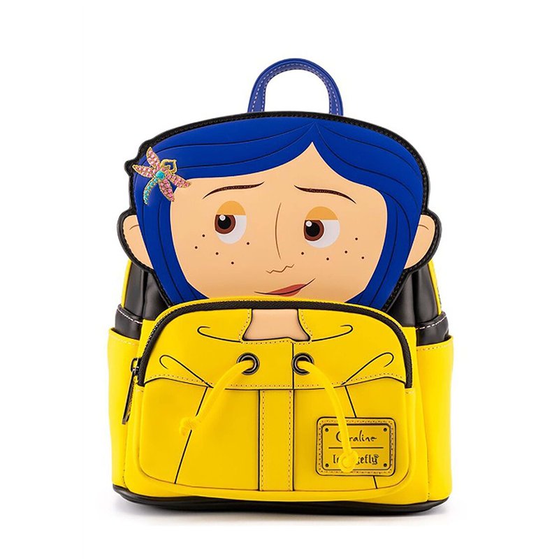 Loungefly Laika Coraline Raincoat Cosplay Womens Double Strap Shoulder Bag Purse
