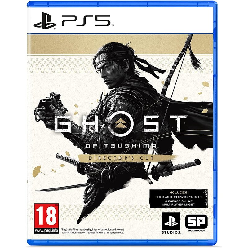 Sony, Ghost of Tsushima Director's Cut PS5, Jeu de Rôle (RPG), Version Physique avec CD, En Français, 1 joueur, PEGI 18, Pour Pl