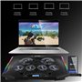 EMPIRE GAMING - Guardian S-C100 Refroidisseur PC Ordinateur Portable RGB Gamer - 6 Ventilateurs - Contrôleur LCD - 5 Hauteurs Ré