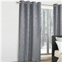 IDMarket - Lot de 2 rideaux thermiques gris anthracite motif courbe 140x240 cm