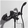 Ideal Standard Ceraline Mitigeur Baignoire et Douche Mural Noir Mat Economie d’eau BC199XG