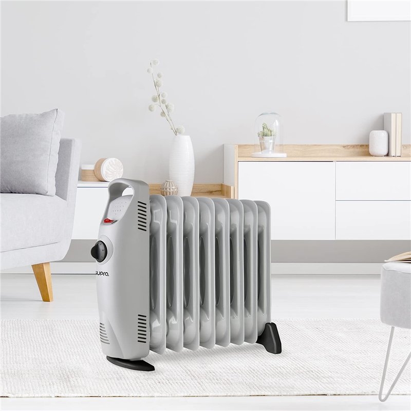 Image secondaire de SUPRA OLIA 1000 Radiateur à huile, 1000 W, 10 m², thermostat mécanique, sécurité contre la surchauffe, poignée de transport, poi