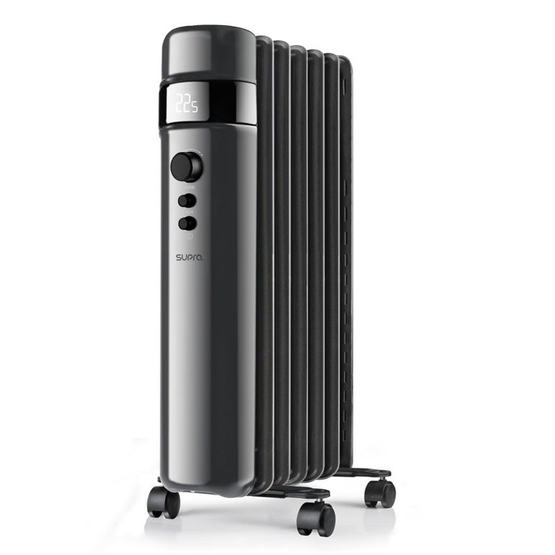 SUPRA OREA 2500 Radiateur à huile 1500 W, chauffage électrique, affichage numérique, température réglable, minuteur, jusqu'à 20 
