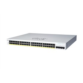 Cisco Commutateur Intelligent Business CBS220-48T-4X | 48 Ports GE | Ports SFP+ 4 x 10G | Garantie matérielle limitée de 3 ans (